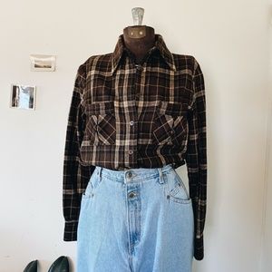 Vintage Wool Button Down- Size S/M